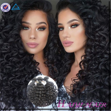 One Donor Virgin Hair Weft Large Stock human hair curly hair pieces